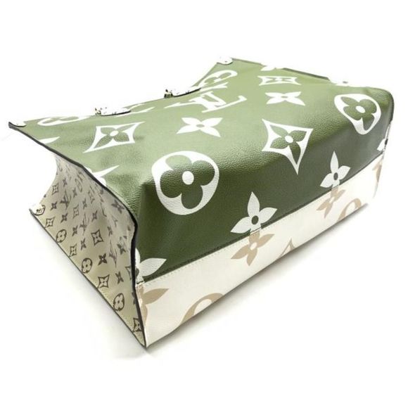 Louis Vuitton Tote Bag On The Go Monogram Khaki GM Shoulder Bag - Picture 4 of 6